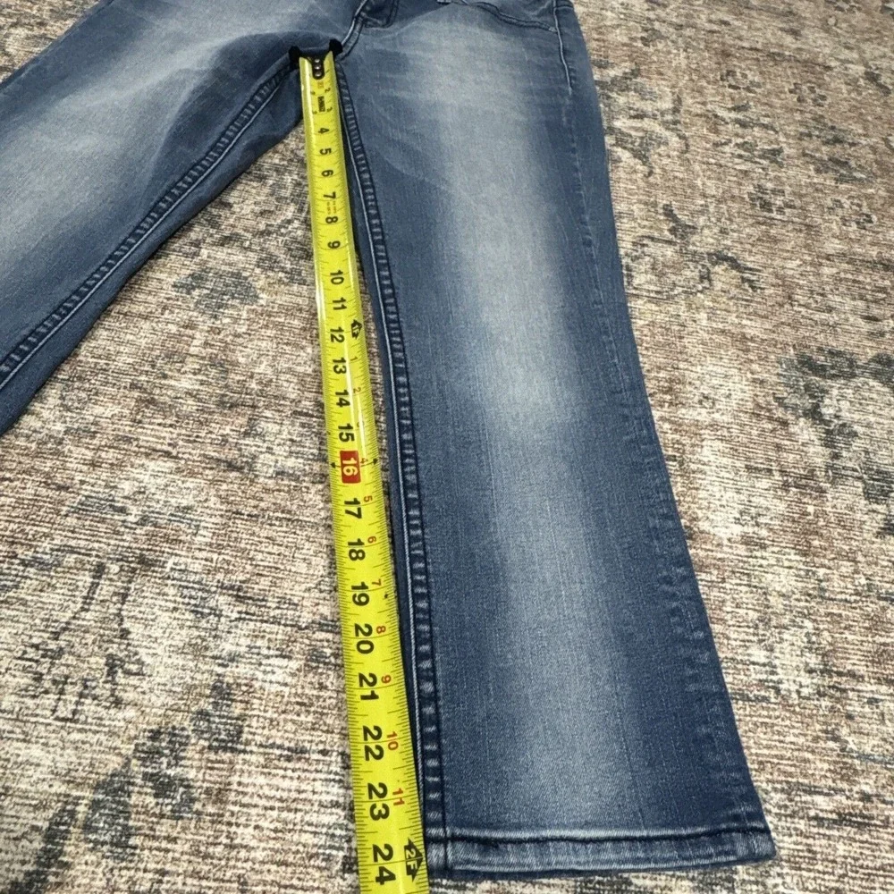A.N.A Womens Jeans 28/6 Blue Straight Mid Rise Medium Wash Denim Solid 5 Pockets